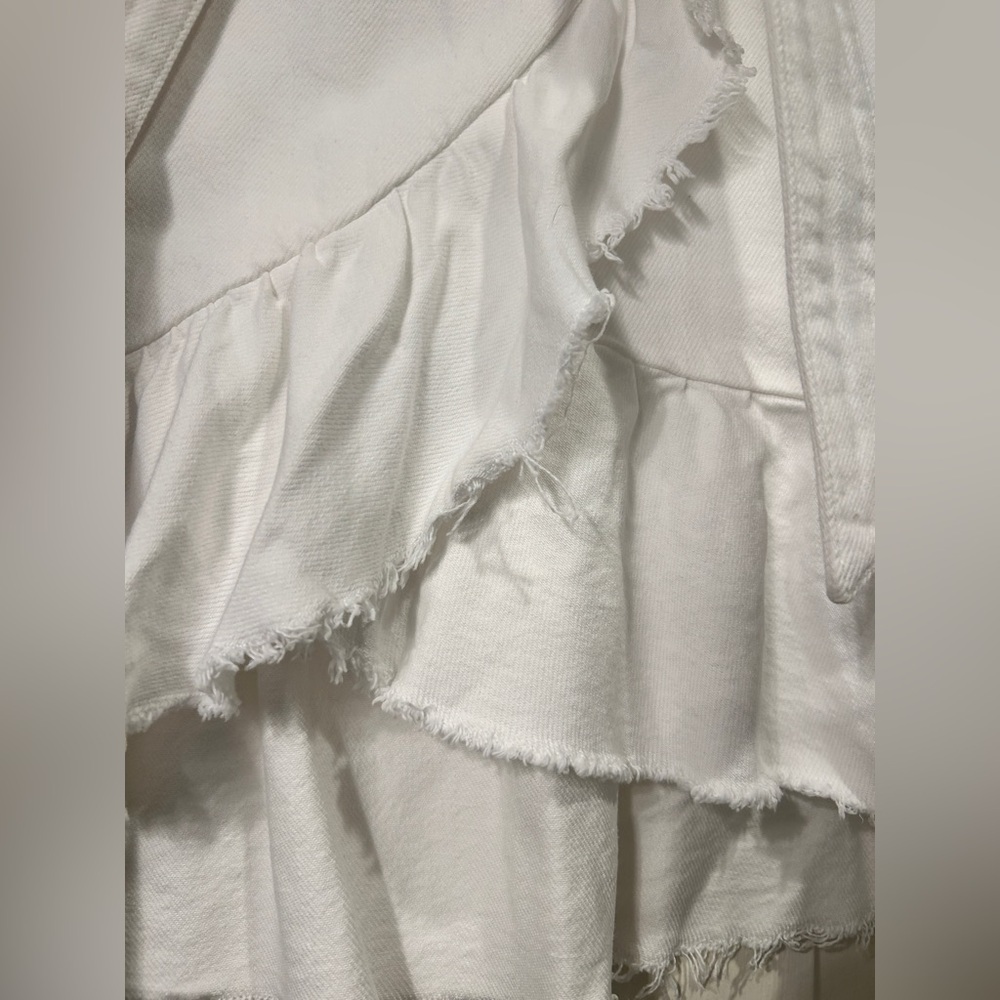 Paige White Skirt With Tie, Size Small - Picture 3 of 9